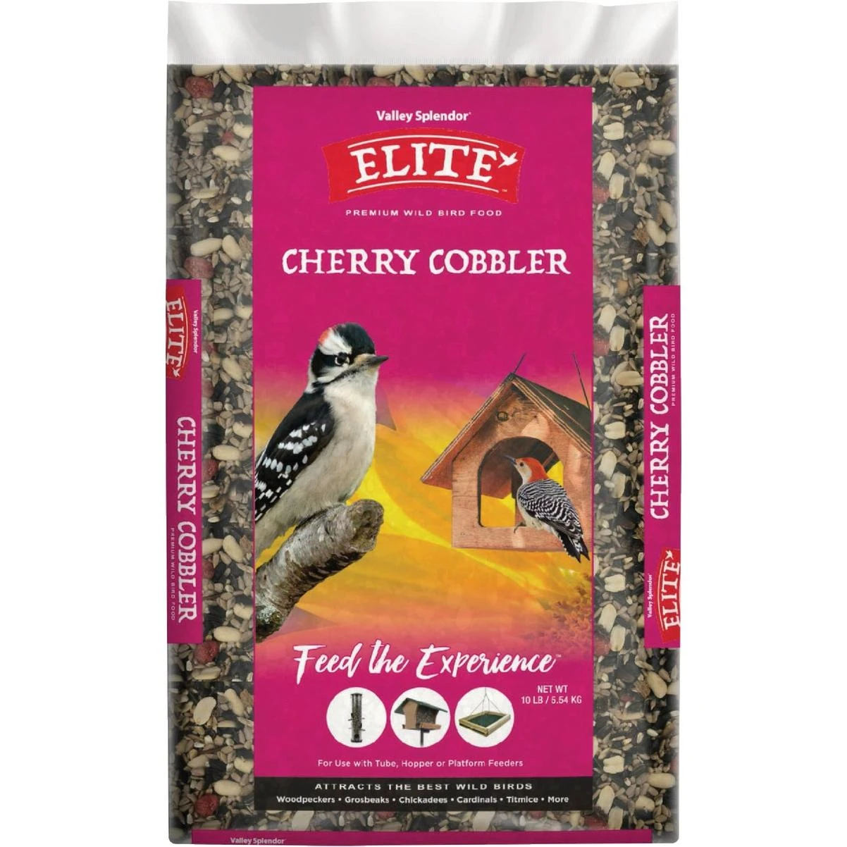 Elite 10 Pound Cherry Cobbler Premium Wild Bird Food Blend