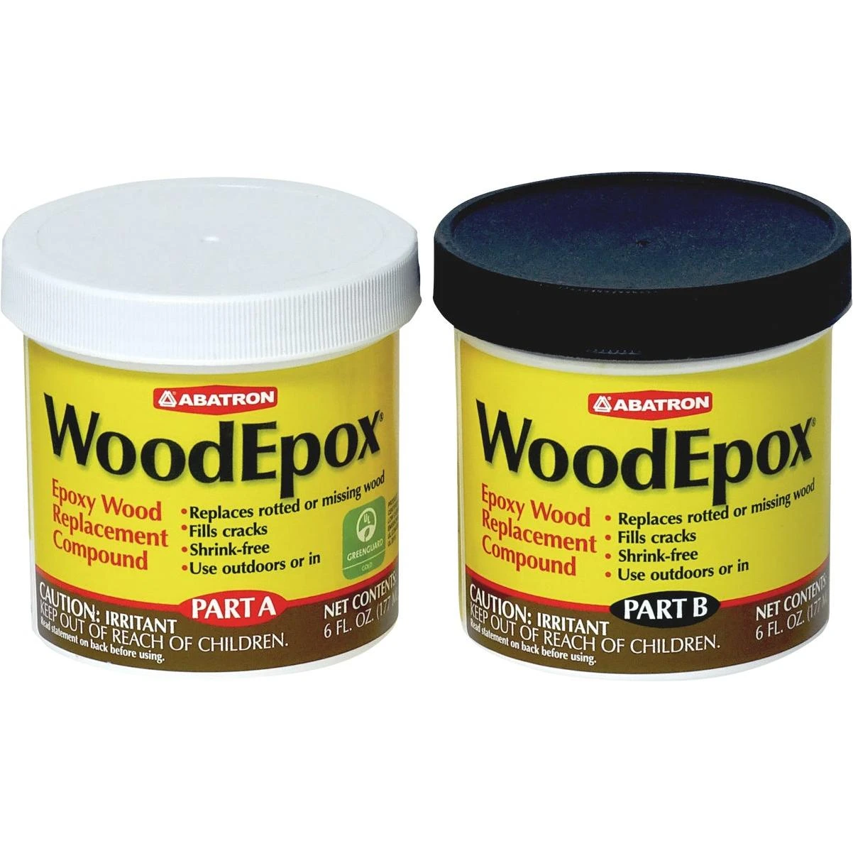 Abatron WoodEpox - Includes 6 Oz. Part A & 6 Oz. Part B