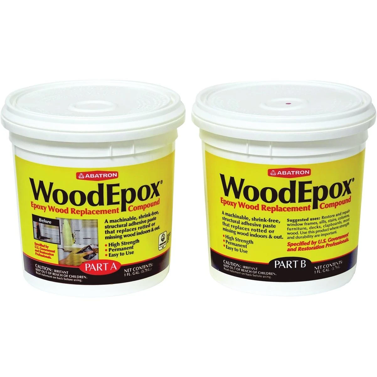 Abatron WoodEpox - Includes 1 Gal. Part A & 1 Gal. Part B