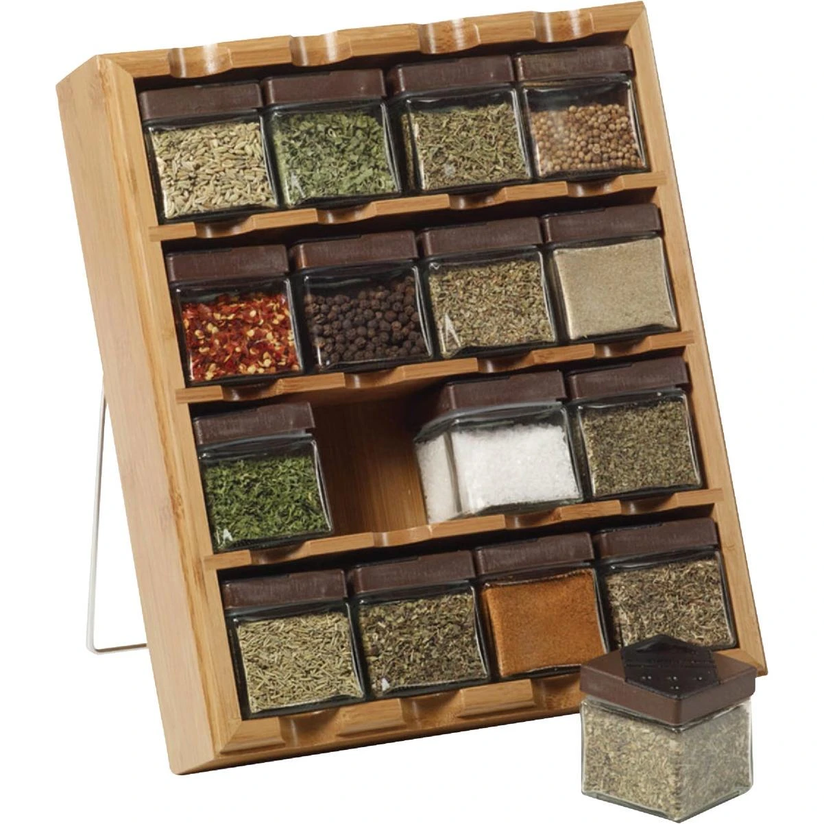 Kamenstein Inspirations 3-In-1 Bamboo Spice Rack