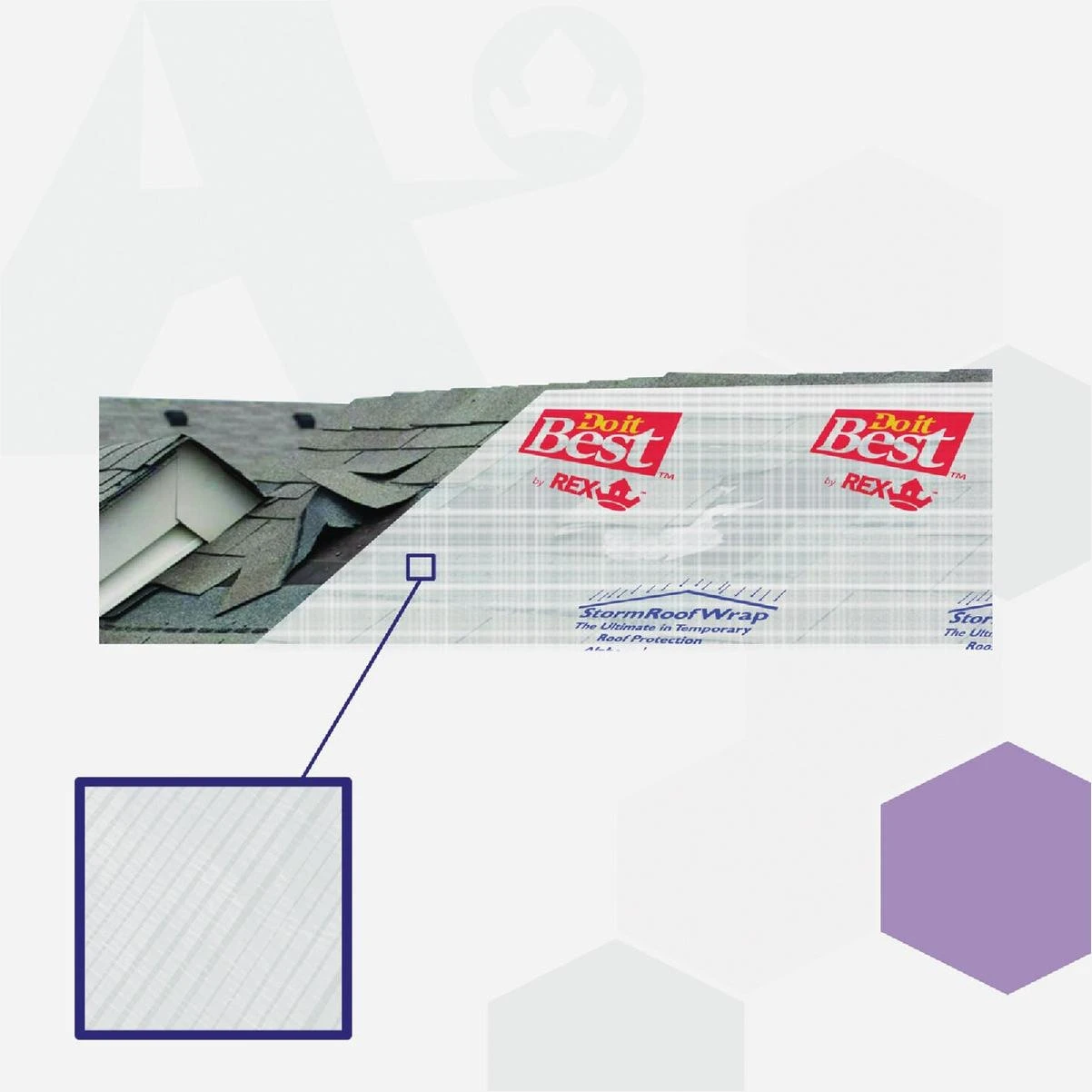 Do it Best REX Wrap 10 Ft. x 300 Ft. StormRoof Wrap Temporary Roof Protection Tarp