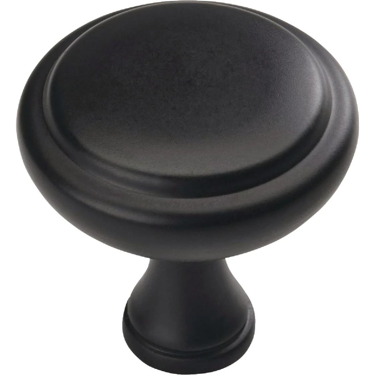 Amerock Arden 1.25 In. Dia. Round Matte Black Cabinet Knob (6-Pack)