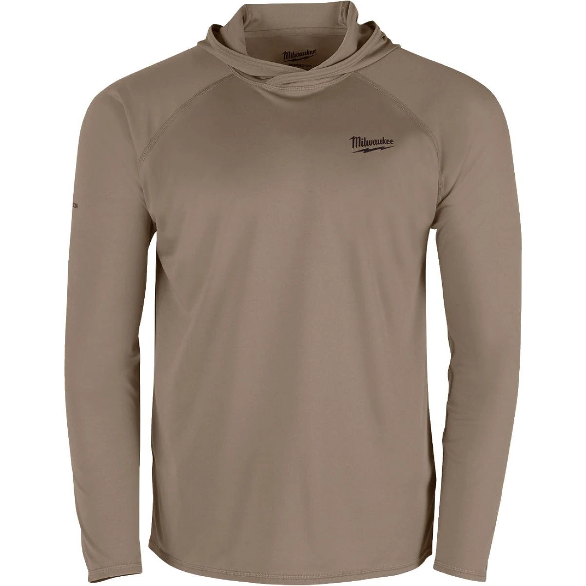 Milwaukee Workskin Large Sandstone Hooded Men's Sun Shirt