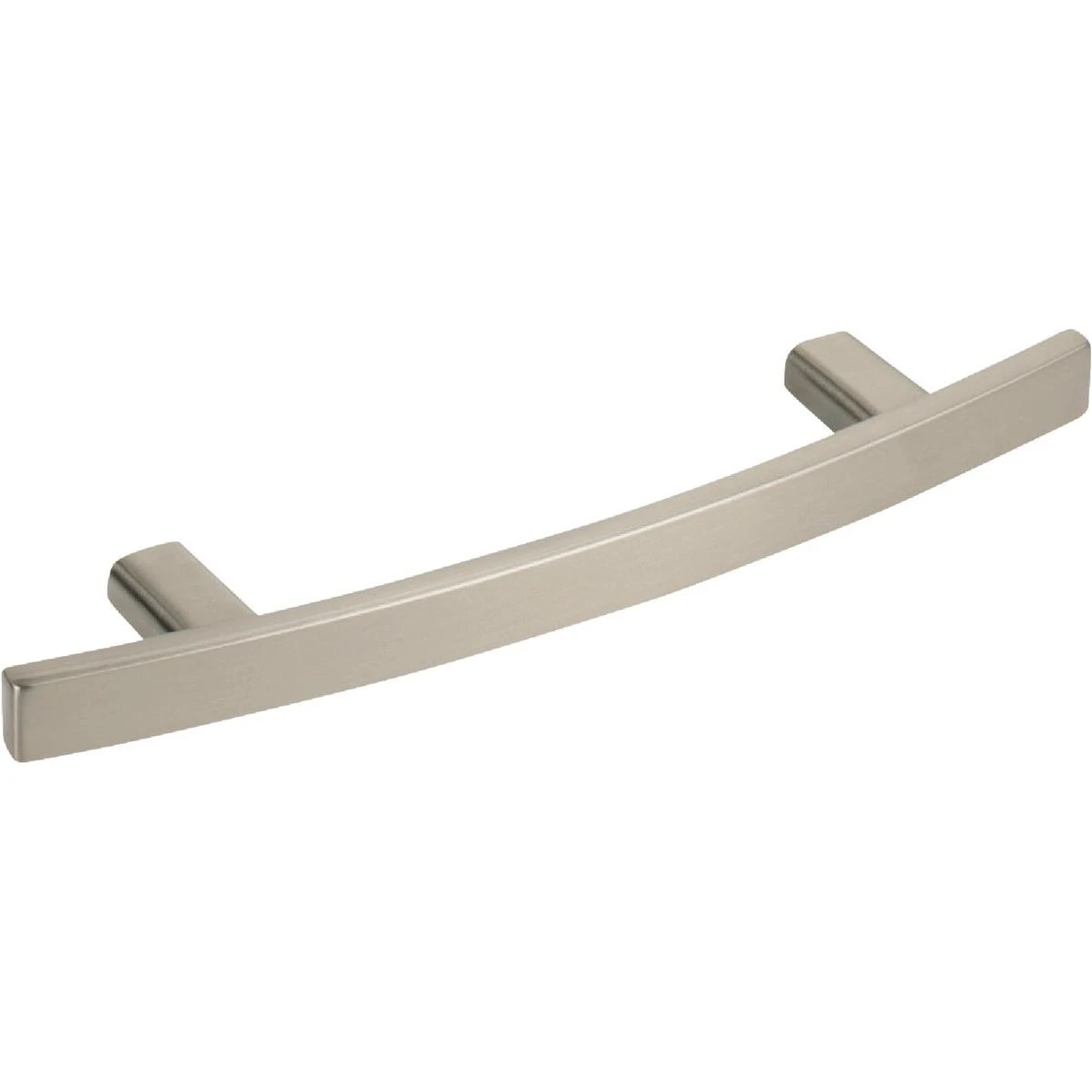 Elements Thatcher 6 In. Overall Length Satin Nickel Curved Cabinet Bar Pull