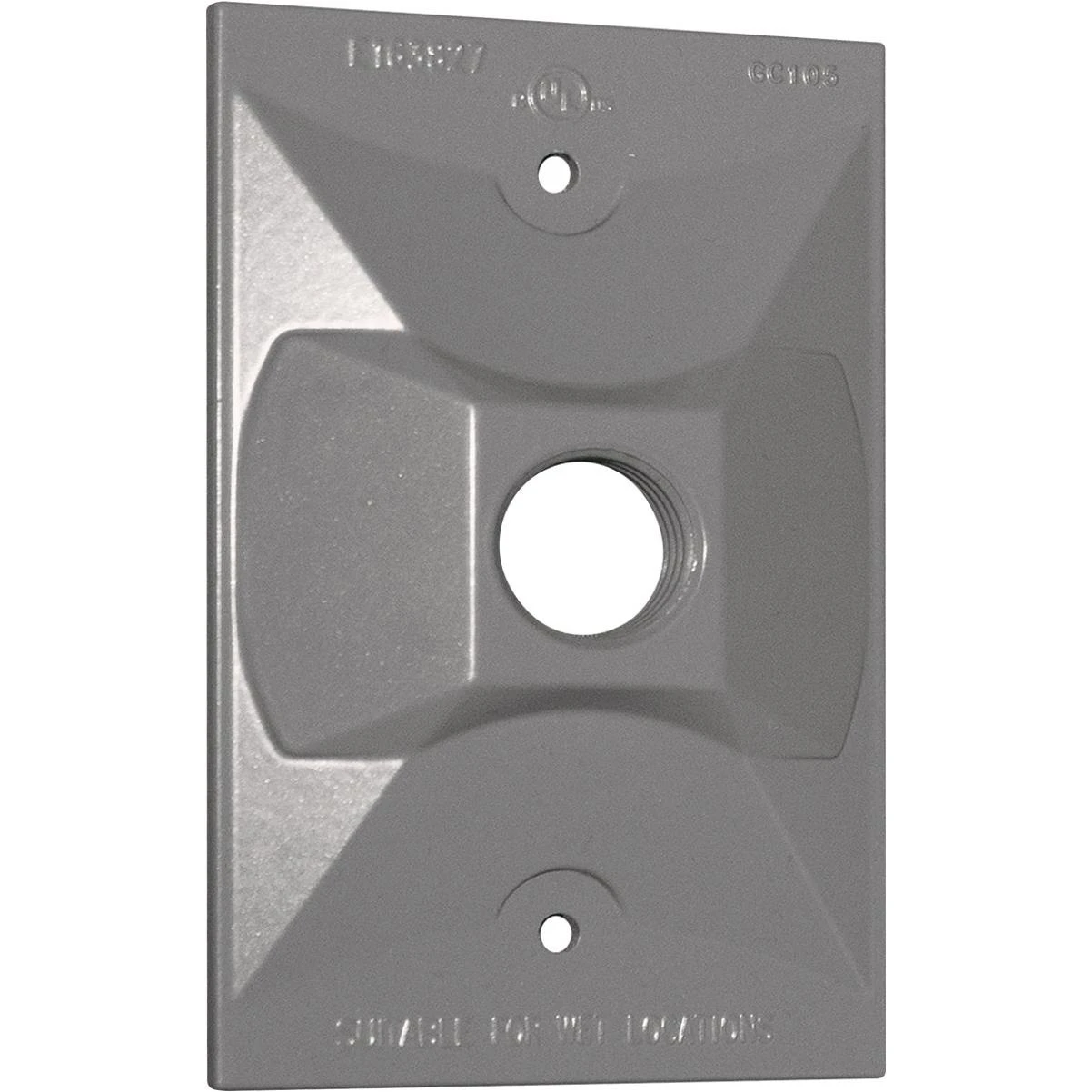 Southwire Single Gang Weatherproof 1-Hole Gray Rectangular Cover