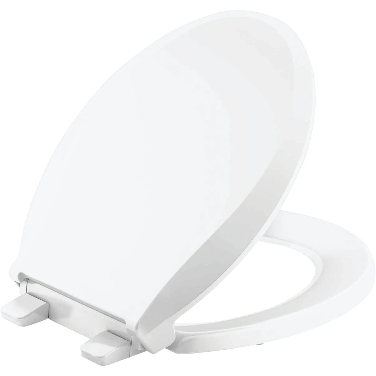 Kohler Cachet ReadyLatch Quiet-Close Round Toilet Seat, White