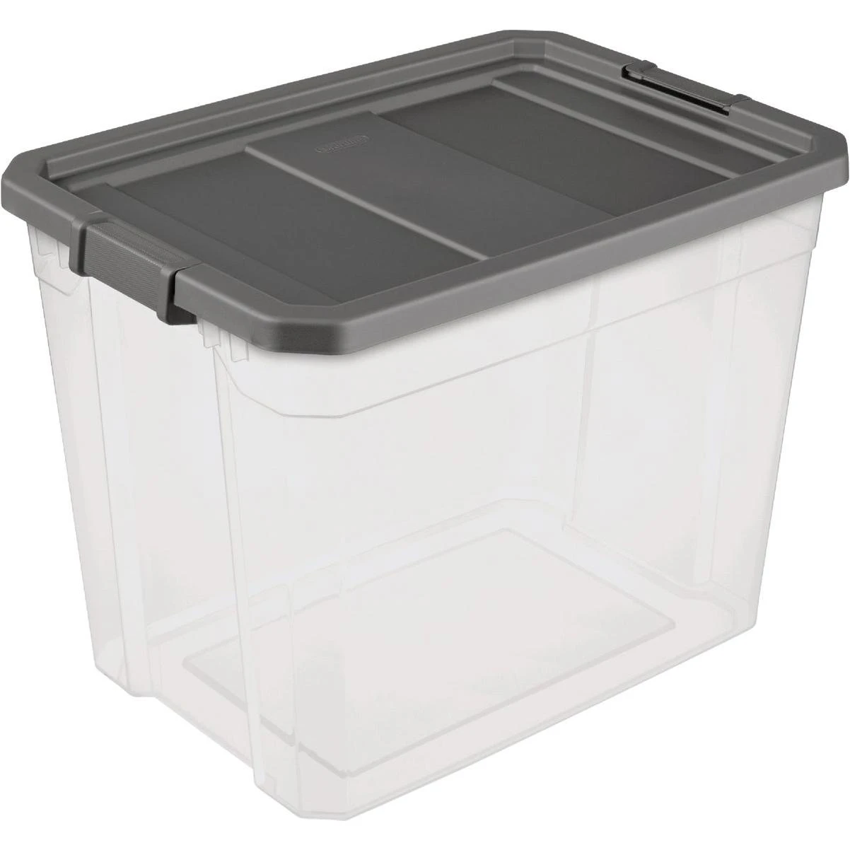 Sterilite 108 Flat Gray Stacker Storage Tote Hills Flat
