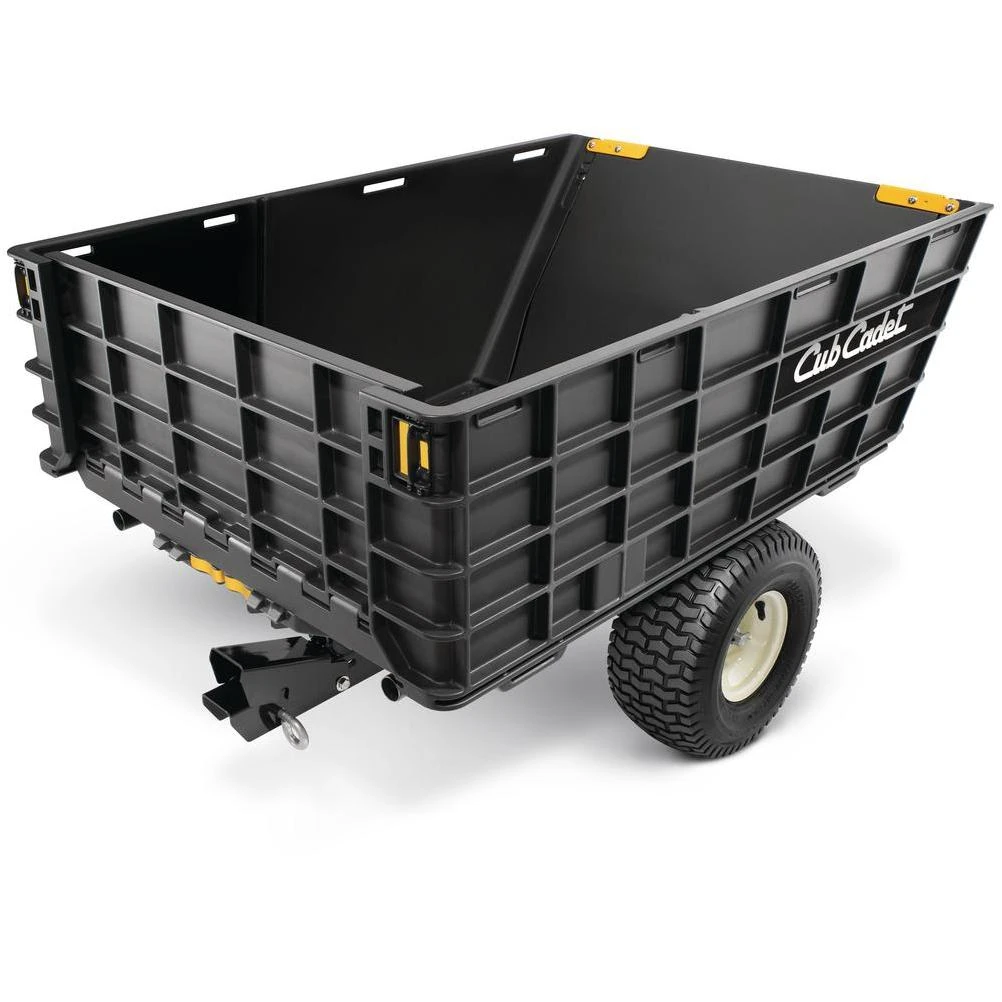Hauler 10 cu. ft. Tow-Behind Dump Cart for Riding and Zero Turn Mowers
