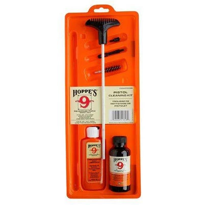 Complete Pistol Cleaning Kit with Brushes, Rods, and Patches for Handgun Maintenance
