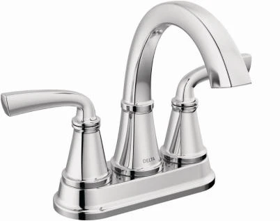 Porter 2-Handle Center-Set Lavatory Faucet, Chrome
