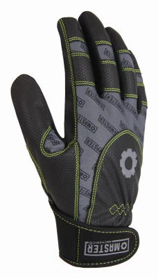 Athletic Work Gloves, High-Performance, Synthetic Leather, Lycra Shell, Men's Large