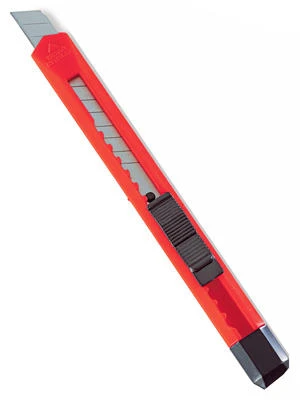 Plastic Snap Off Utility Knife, 13-Pt., 9mm