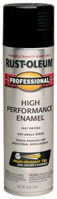 Fast Dry Professional Spray Enamel, Black Gloss, 15-oz.