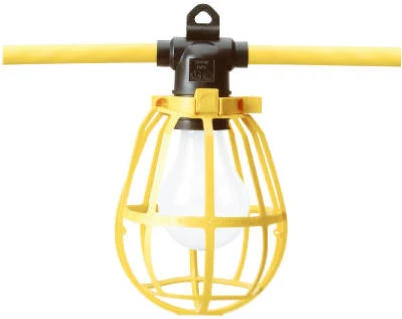 50 Ft. Yellow Cord With 5 Molded Light Sockets, Model 07548