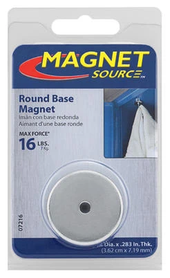 Round Base Magnet, 16 Lb. Pull