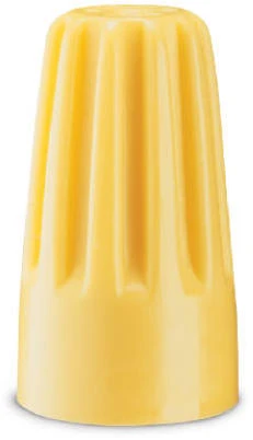 WireGard Wire Connector, Gb-4, Square Spring, Yellow, 200-Pk.
