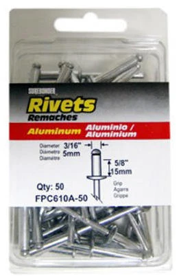 50-Pack Extra Long Aluminum Rivets