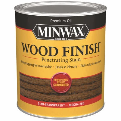Wood Finish, Interior Stain, Mocha Wood, 1-Qt.