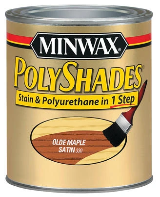Polyshades Wood Stain, Satin Olde Maple, 1/2 Pt.
