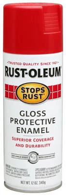 Stops Rust Spray Enamel, Sunrise Red Gloss, 12-oz.