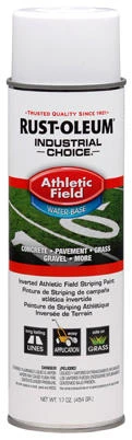 Industrial Choice Athletic Field Striping Spray Paint, White, 17-oz. Inverted