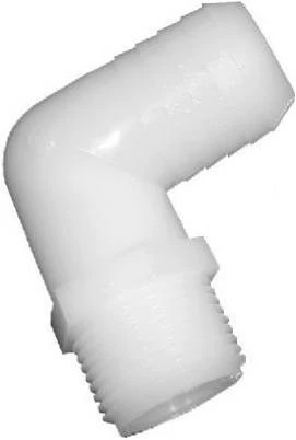 Nylon Hose Barb Elbow, 1 x 1 In. MPT
