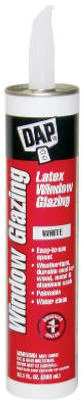 Latex Window Glazing Compound, White, 10.5-oz.