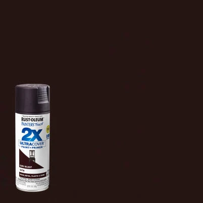Painter's Touch 2X Spray Paint, Satin Dark Walnut, 12-oz.