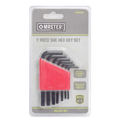 7-Pc. SAE Hex-L Key Set, Short Arm