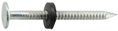 Fasn-Rite Roofing Nail, Neoprene Washer, Hot Dipped Galvanized, 10-Ga., 2-In., 1-Lb.