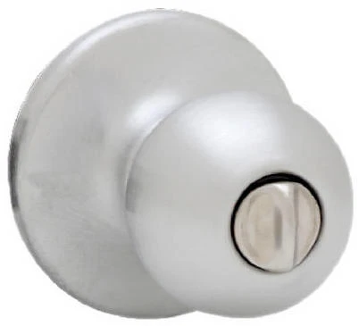 Security Polo Privacy Knob Lockset, Satin Nickel