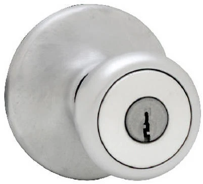 Security Tylo Entry Lockset, Satin Chrome