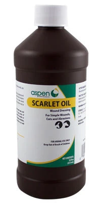 Scarlet Oil Antiseptic Horse Wound Treatment, 16 Oz. - Non-aerosol Formula
