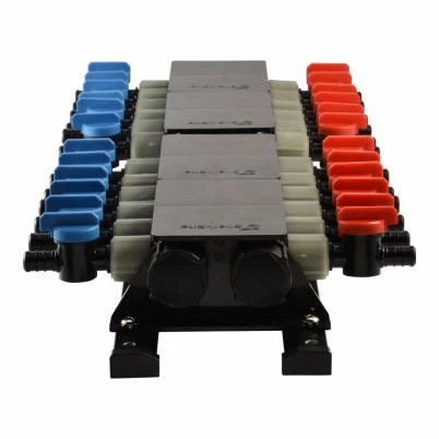 Pex Manifold Ball Valve, Poly, 24 Ports, Model Pm024up