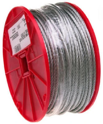 7x19 Galvanized Cable, 1/4 In. x 250 Ft.