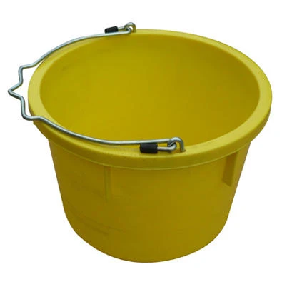 Utility Bucket, Yellow Resin, 8 Quart Capacity