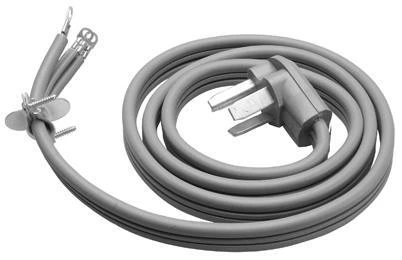 6-Foot 10/3 Gauge SRDT Gray Flat Dryer Power Cord