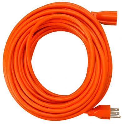 25-Foot 16/3 Gauge Orange Heavy Duty Extension Cord