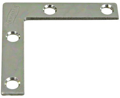 4-Pk., 2 In. Zinc Flat Corner Iron