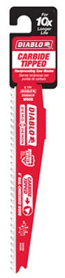 Demo Demon Reciprocating Saw Blade, Carbide-Tipped, 6 In.