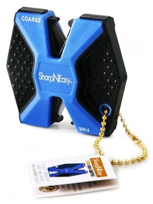 2-step Ceramic Knife Sharpener With Comfortable Grip And Lanyard Hole