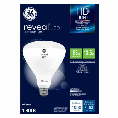 Reveal High Definition Plus LED Light Bulb, 1000 Lumens, 13.5 Watt