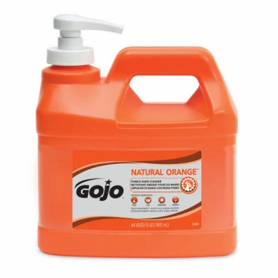 Hand Cleaner / Lotion with Pumice, Natural Orange, .5 Gallon Pump