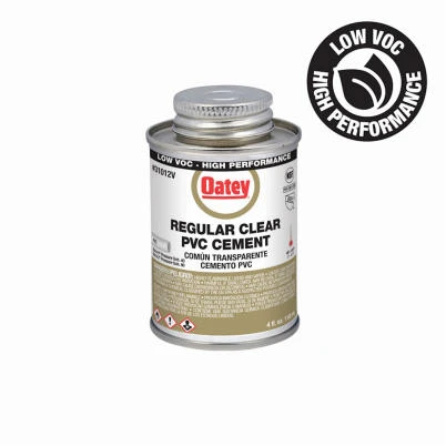 Clear PVC Pipe Cement, 4 oz.