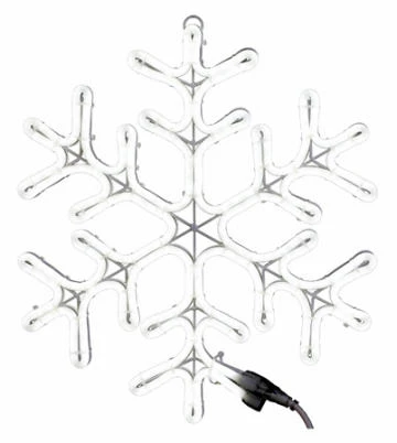 HW18WHT NEON SNOWFLAKE