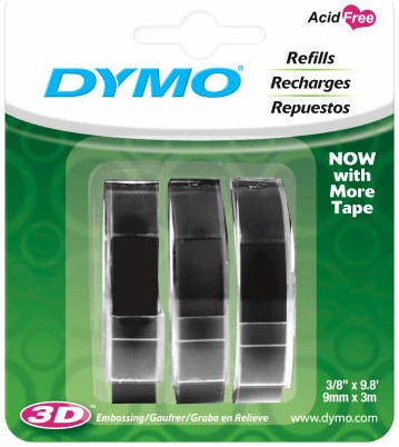 Embossing Tape Refill, 3/8-In. x 10-Ft.