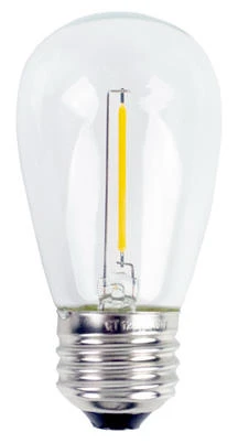 LED Bulb, Amber, 55 Lumens, 1-Watts, 2-Pk.