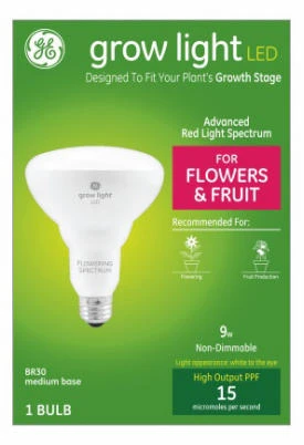 9 Watt BR30 LED Horticultural Grow Light Bulb for Indoor Plant Growth
