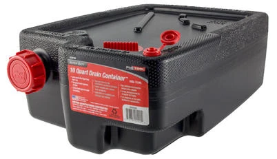 Super Duty Drain Container, Plastic, 10 Qt.