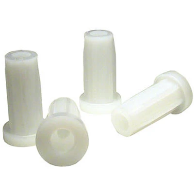 Round Caster Sockets, Plastic, 9/16 OD x 5/16-In. ID, 4-Pk.